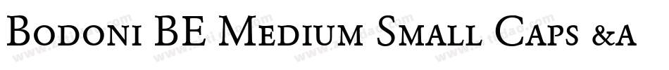 Bodoni BE Medium Small Caps & Oldstyle Figures字体转换